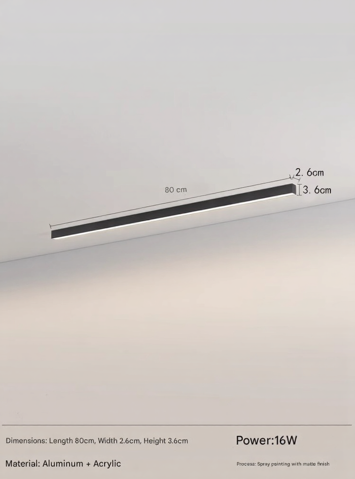 Lampe de plafond LED design pour un éclairage de salon contemporain et économique.