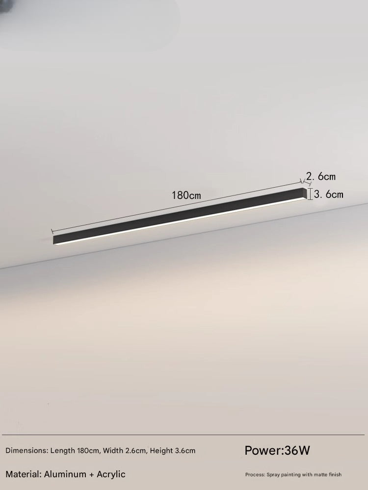 Luminaire LED contemporain, idéal pour cuisine ou couloir. Plafonnier élégant et discret.