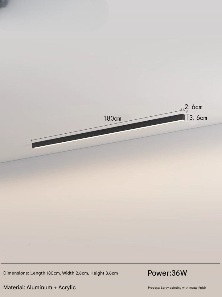 Luminaire LED contemporain, idéal pour cuisine ou couloir. Plafonnier élégant et discret.