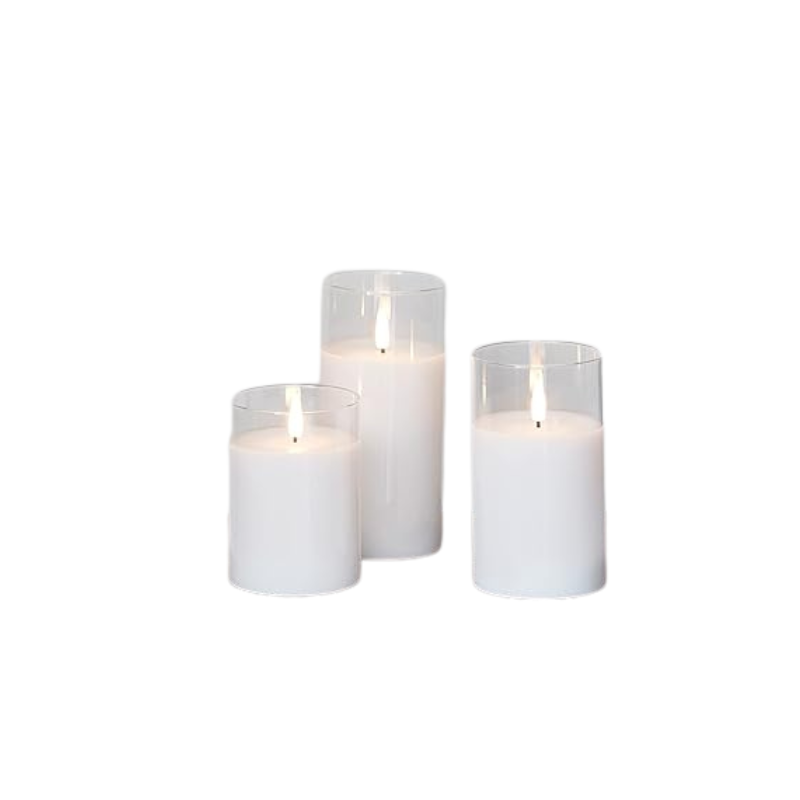 Bougies LED, effet flamme réaliste, télécommande pour contrôler l'éclairage de votre maison.
