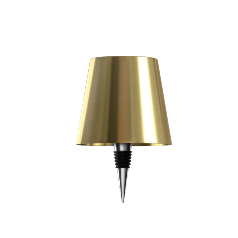 Lampe de table LED sans fil rechargeable design bouteille, idéale pour une ambiance cosy.