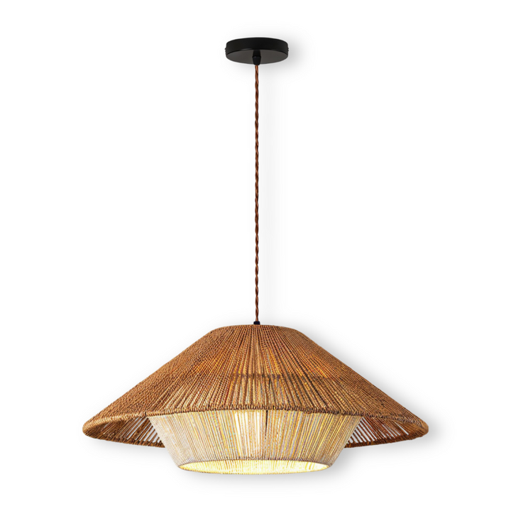 Lampe suspension Wabi-Sabi, style japonais. Apporte une lumière naturelle et une élégance rustique à votre déco zen.