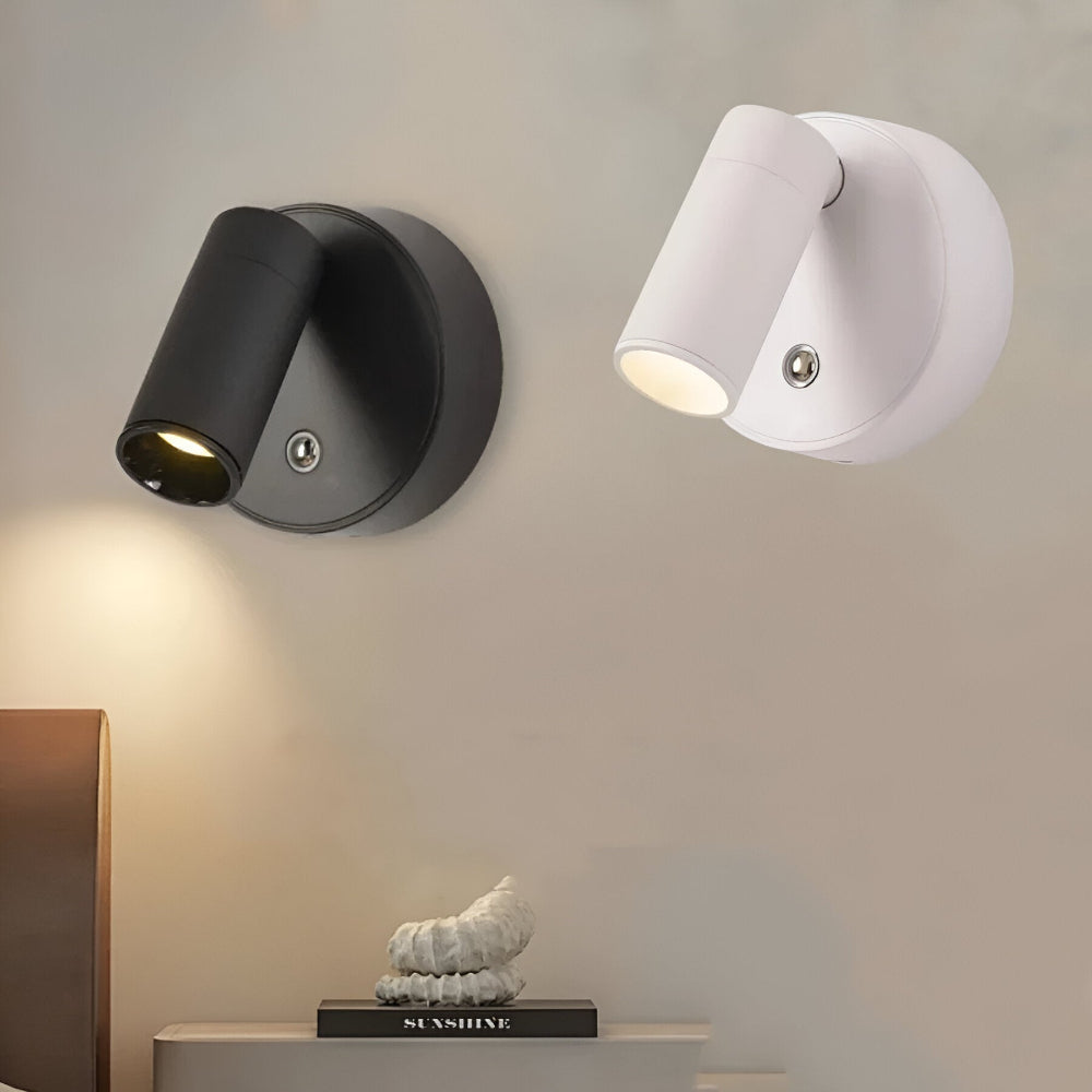 Lampe murale LED rechargeable sans fil, fixation magnétique, lumière ajustable, idéale pour chambre ou salon.