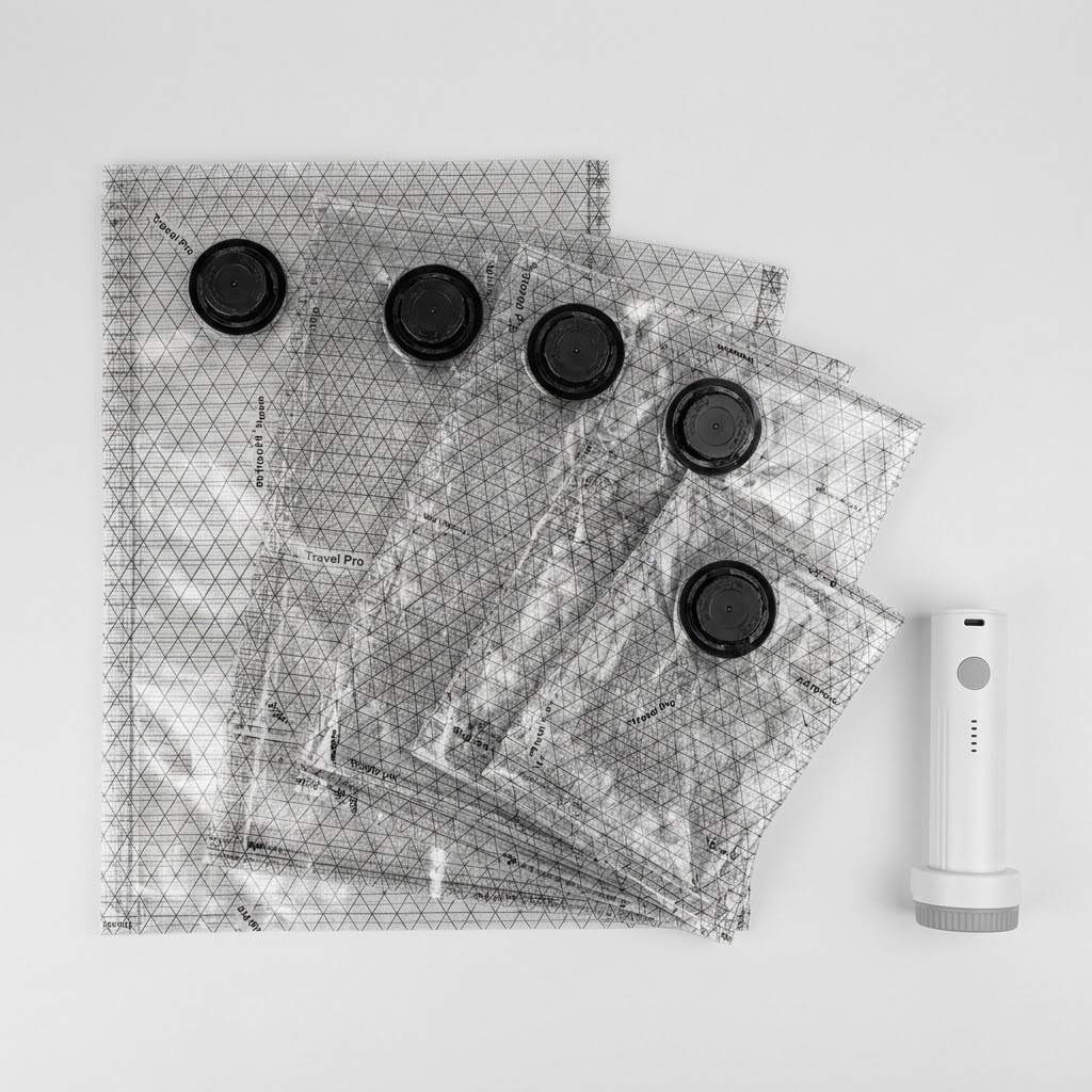 Sacs sous vide durables protégeant vêtements et literie de l'humidité et de la poussière, rangement long terme.