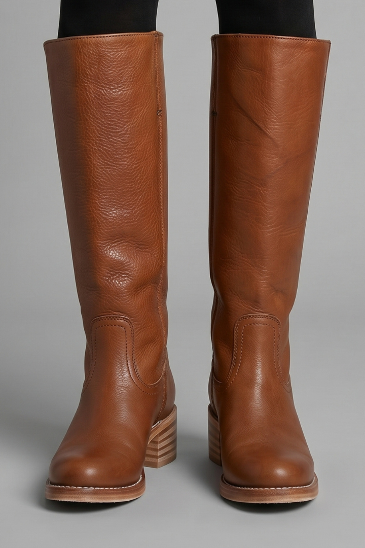 Bottes élégantes Ottavia, mi-mollet, conçues pour le confort des femmes actives en automne et en hiver.