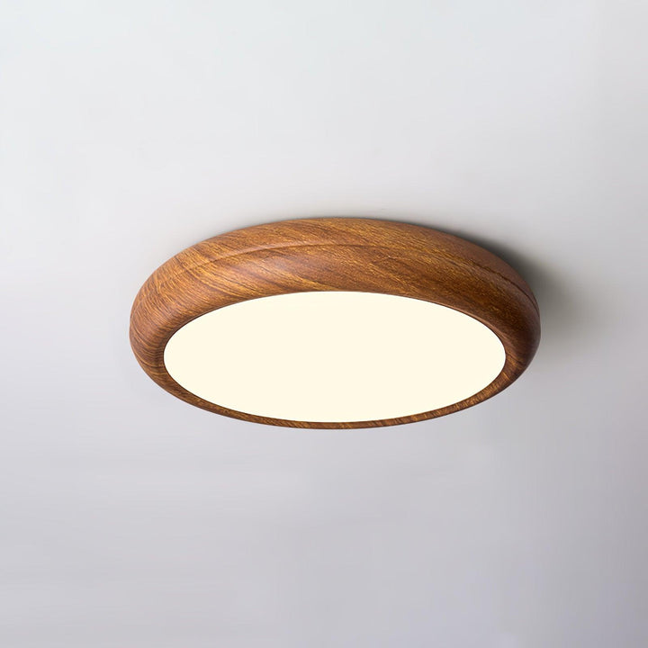 Éclairage moderne LED, plafonnier bois pour salle à manger scandinave.