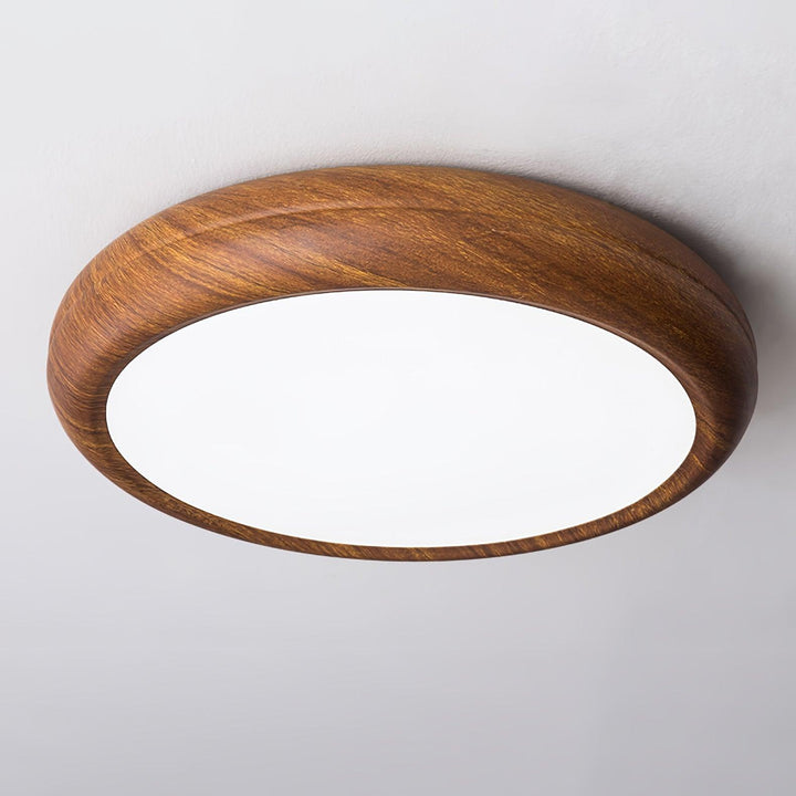 Décoration chambre: lampe de plafond LED bois style nordique.
