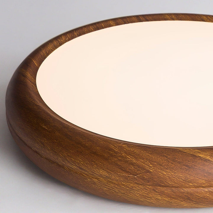 Plafonnier LED bois, design nordique, transforme l'ambiance.