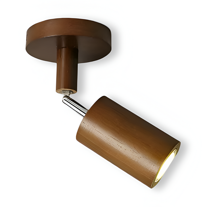 Décoration intérieure: spot LED NordBeam réglable, bois et métal, luminaire design pour ambiance.