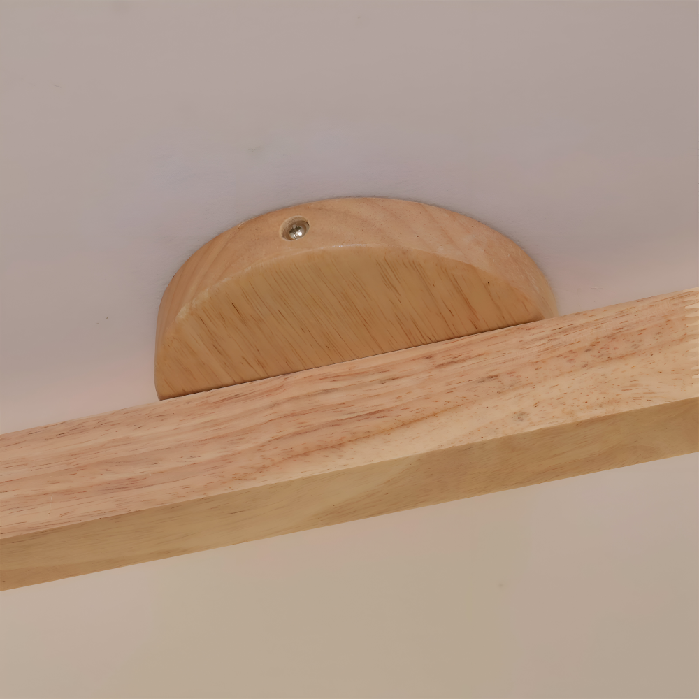 Plafonnier spot LED NordBeam, matériaux bois et métal, design contemporain pour votre intérieur.