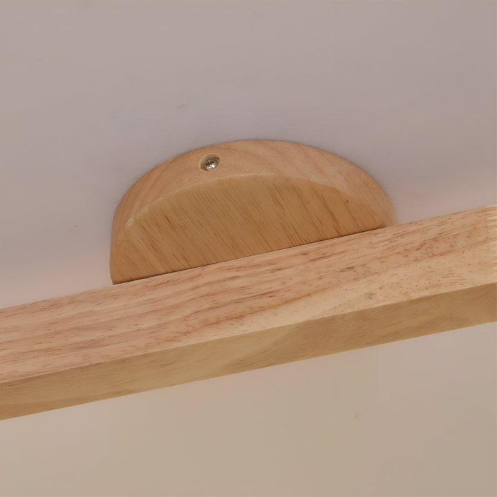 Plafonnier spot LED NordBeam, matériaux bois et métal, design contemporain pour votre intérieur.