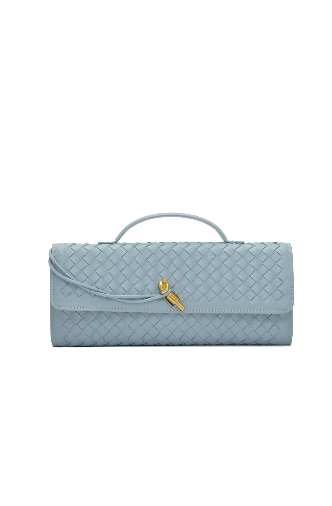Sac baguette femme tissé, très tendance, bandoulière ajustable, accessoire mode élégant.
