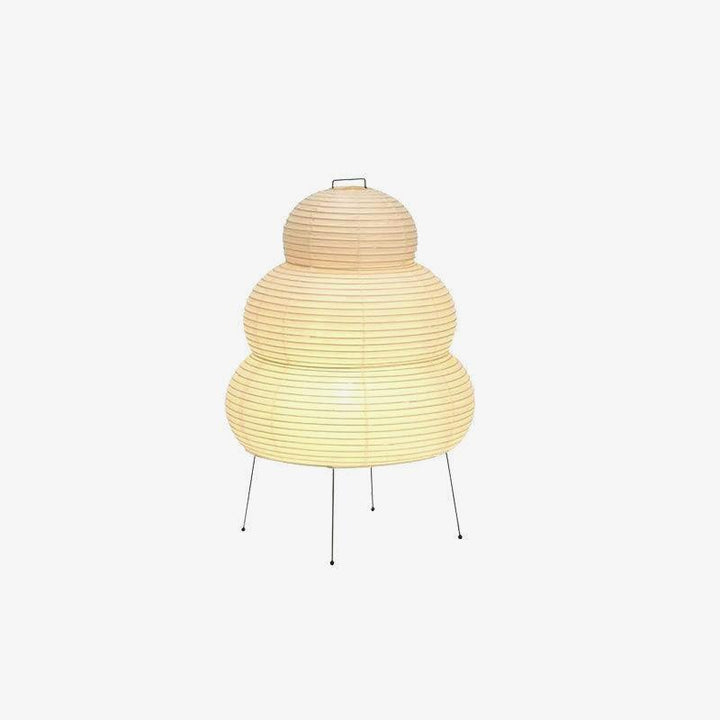 Lampe japonaise en papier, design épuré pour une lumière douce et une esthétique zen.