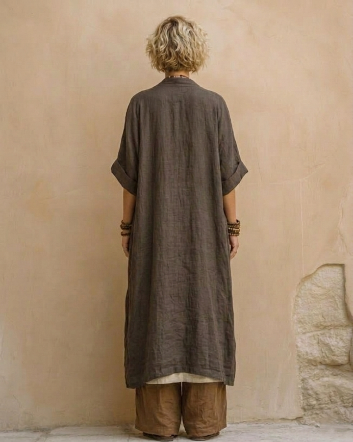 Ensemble décontracté femme 3 pièces ample et fluide. Style bohème chic pour un confort printanier et estival.
