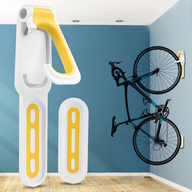 Support mural vélo pour un gain de place optimal. Montage facile, organise votre espace maison ou appartement.