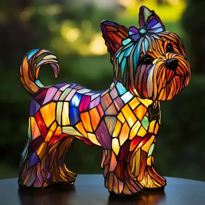 Lampe chien originale et unique, fabriquée à la main, pour une décoration maison personnalisée et tendance.