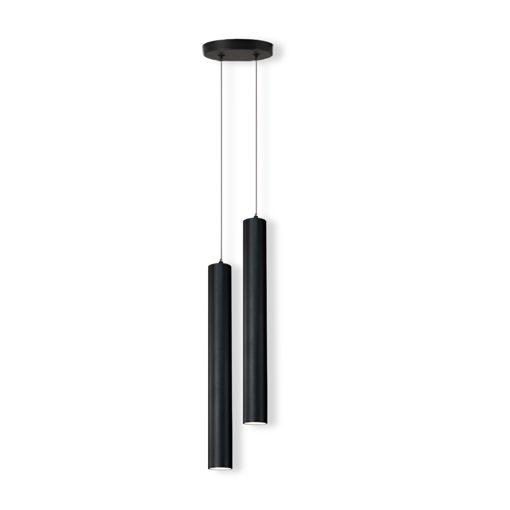 Suspension LED double, éclairage design nordique, transforme votre salon ou salle à manger.