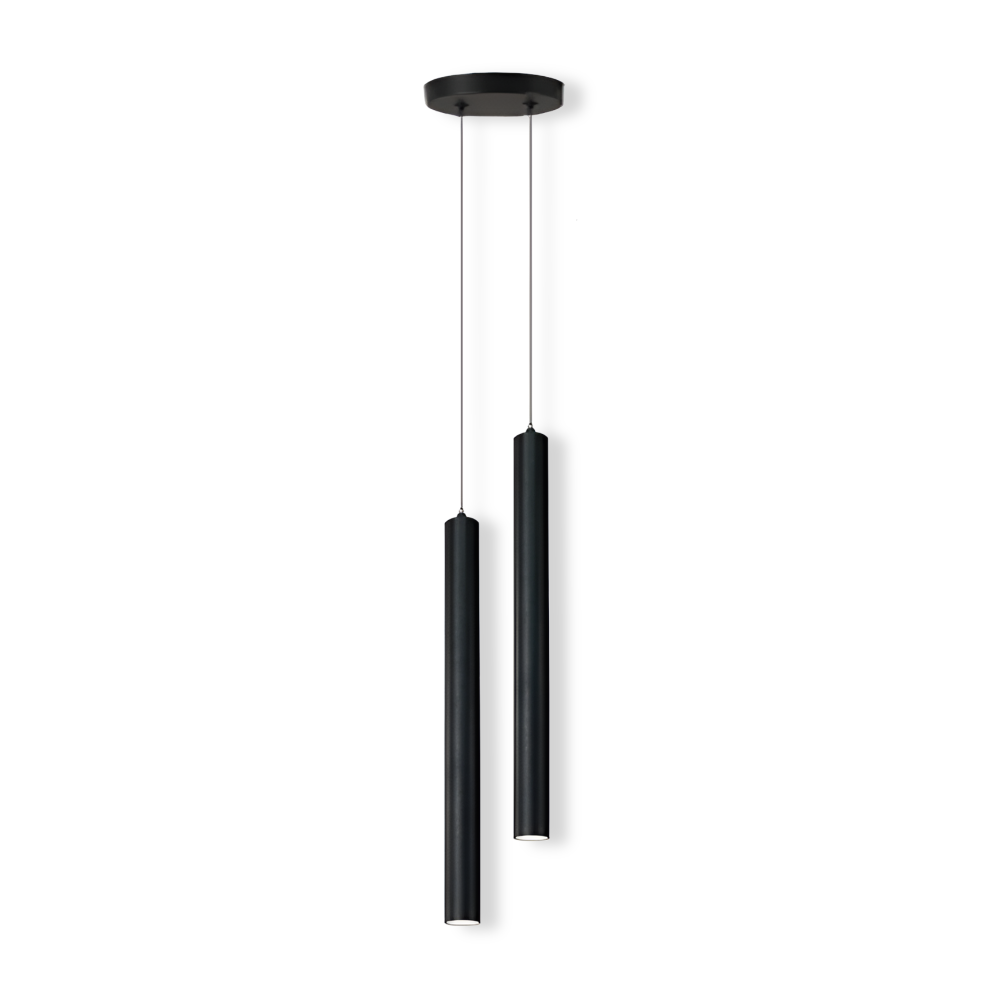 Plafonnier suspension LED moderne, style scandinave double, pour une décoration lumineuse.