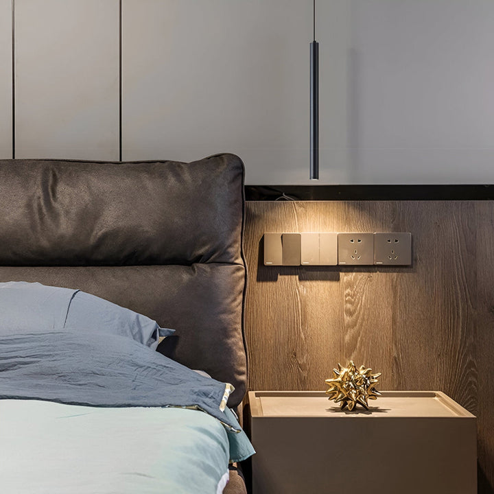 Lampe suspendue LED moderne, design scandinave, apporte une lumière douce et élégante.