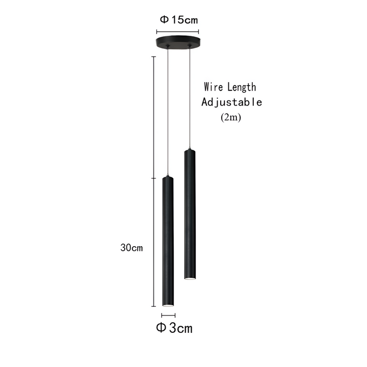 Lampe suspension LED nordique, design élégant, diffuse une lumière ambiante agréable.