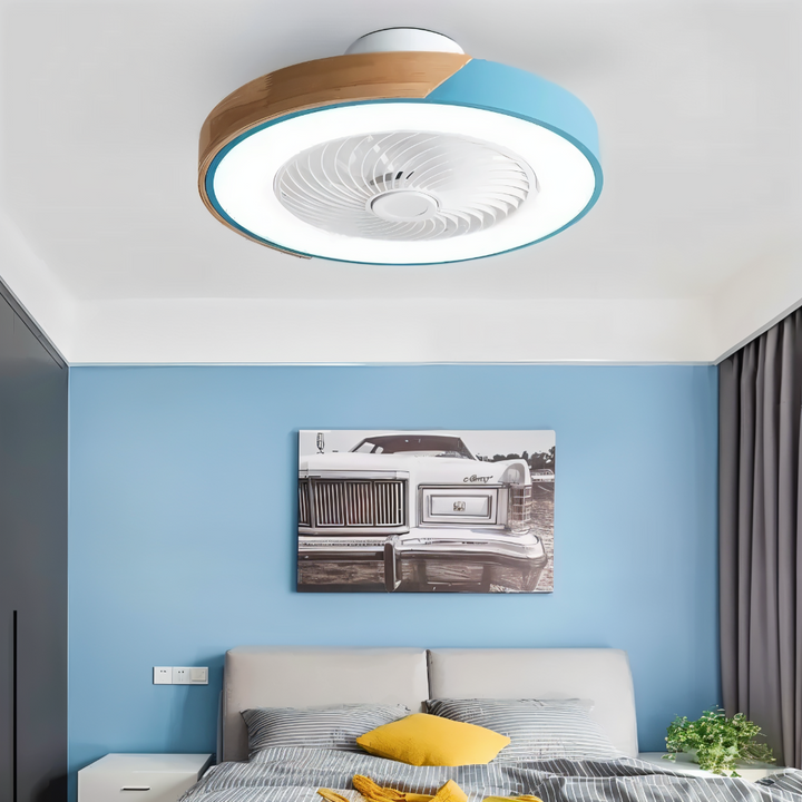 Contrôle intelligent pour ce ventilateur de plafond LED. Créez votre ambiance parfaite.