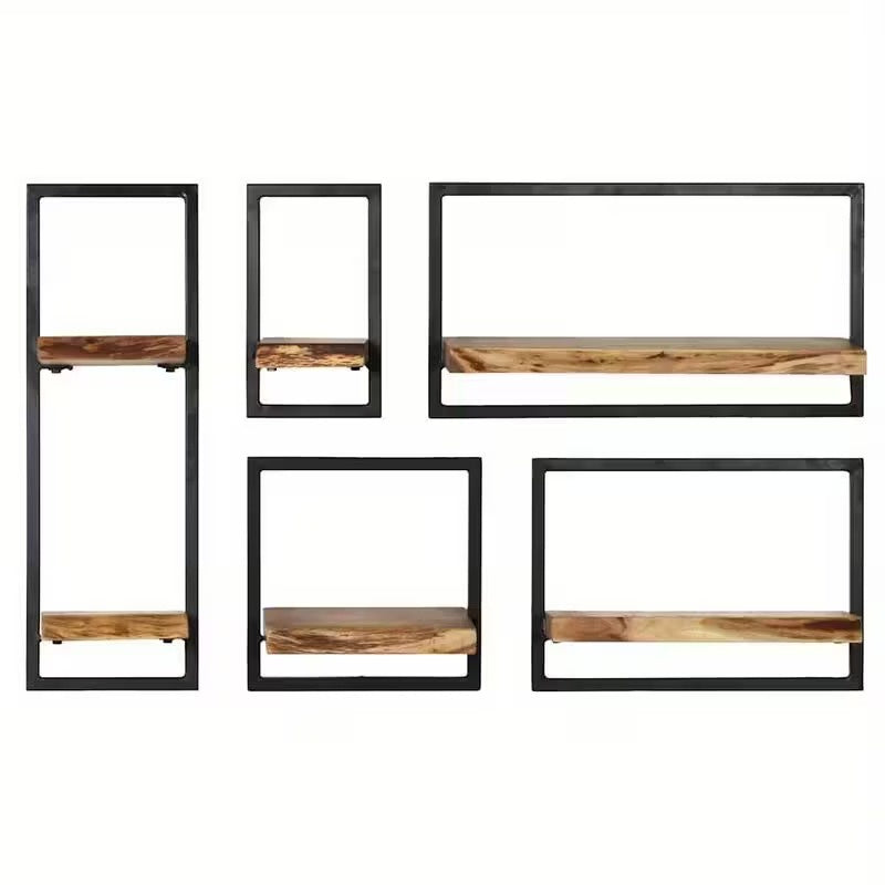 Décoration et rangement mural design: 5 étagères en bois et métal flexibles pour la maison.