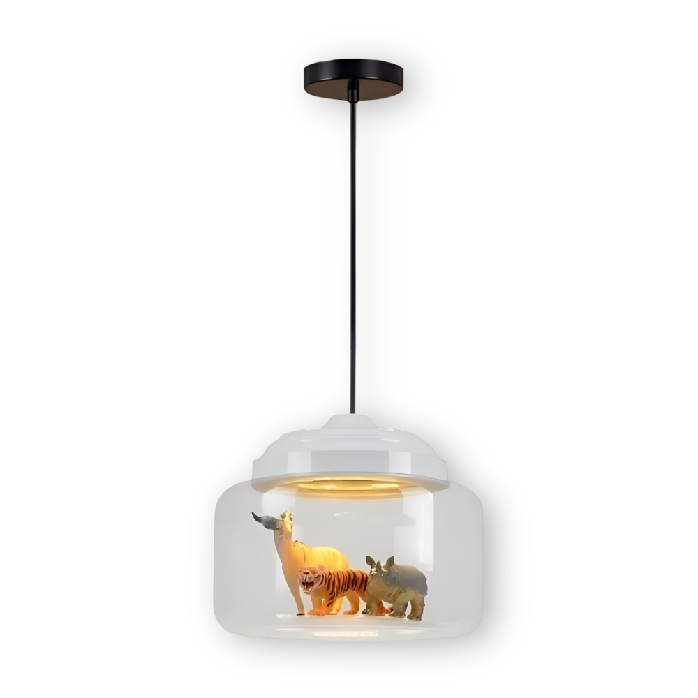 Lampe enfant suspendue, design nordique, idéale pour une ambiance calme et joyeuse dans une chambre.