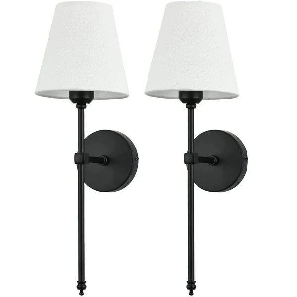 Paire d'appliques murales LED LumiTwins sans fil, économie d'énergie, rechargeables, pour décoration intérieure.