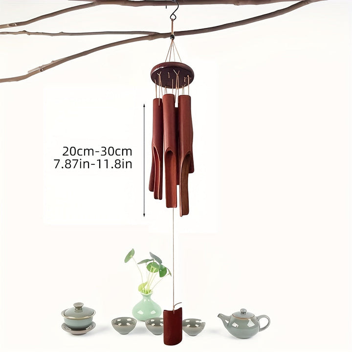Artisanat: carillon en bambou naturel fait main, beau et durable pour des sons agréables.