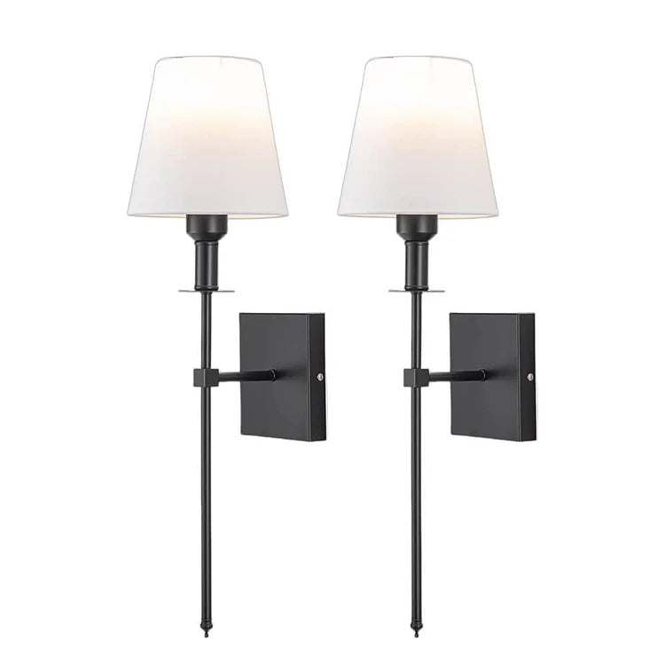 Éclairage de jardin sans fil, lot de 2 lampes murales LED rechargeables. Parfait pour patio et entrée avec style.
