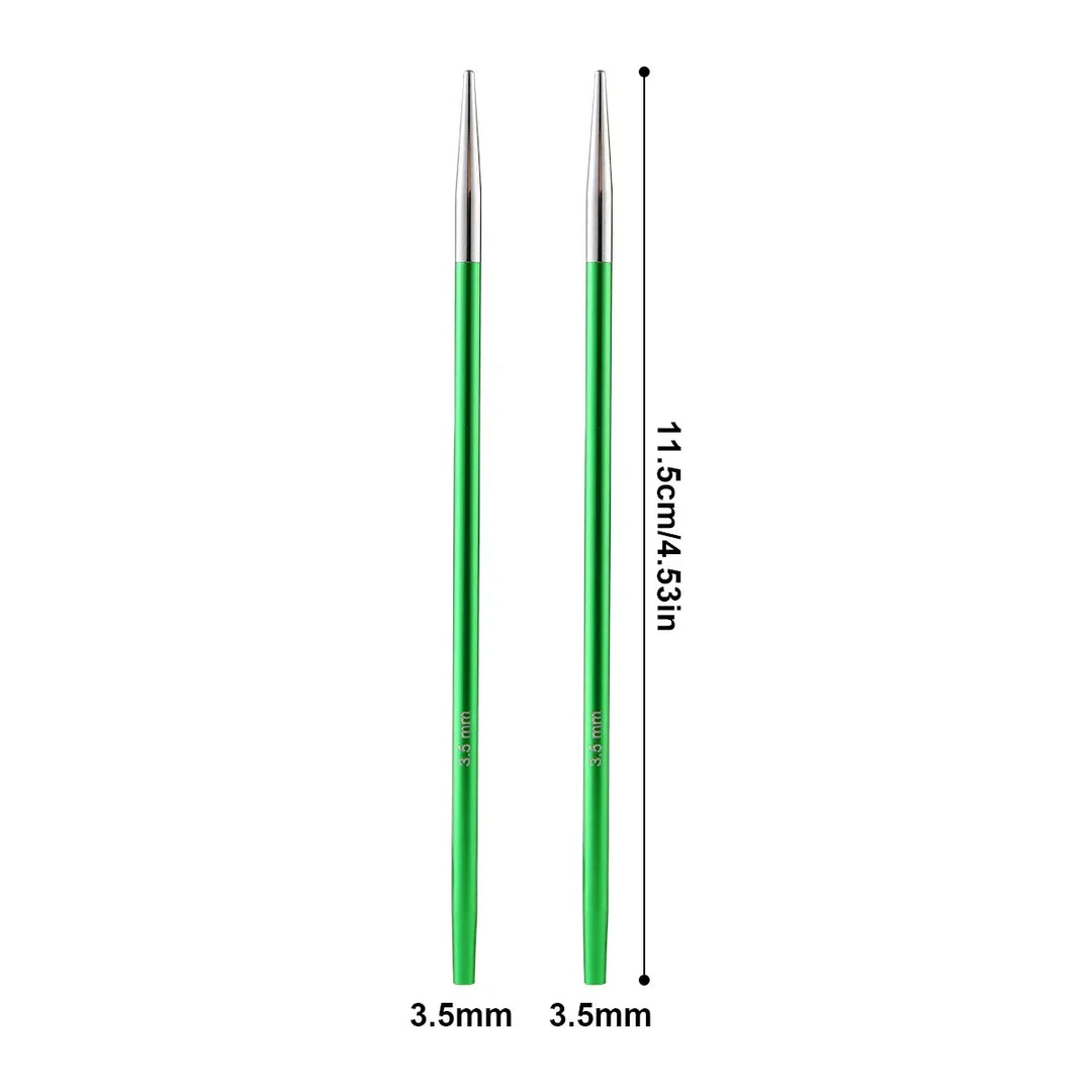 Le kit ultime d'aiguilles circulaires interchangeables pour des projets de tricot.