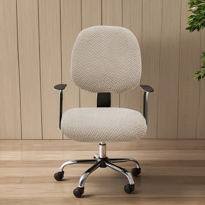 Rénovez vos chaises de bureau avec cette housse jacquard élastique.