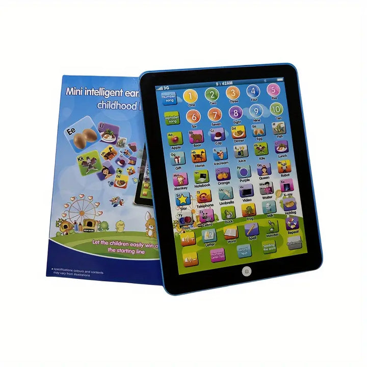 Tablette éducative interactive pour enfants, apprentissage ludique des lettres et chiffres. Jouet préscolaire.