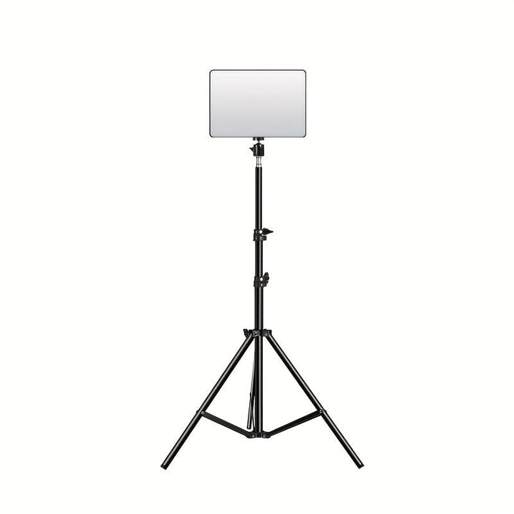 Trépied robuste en aluminium avec lumière LED intégrée pour équipement de studio photo et vidéo réglable.