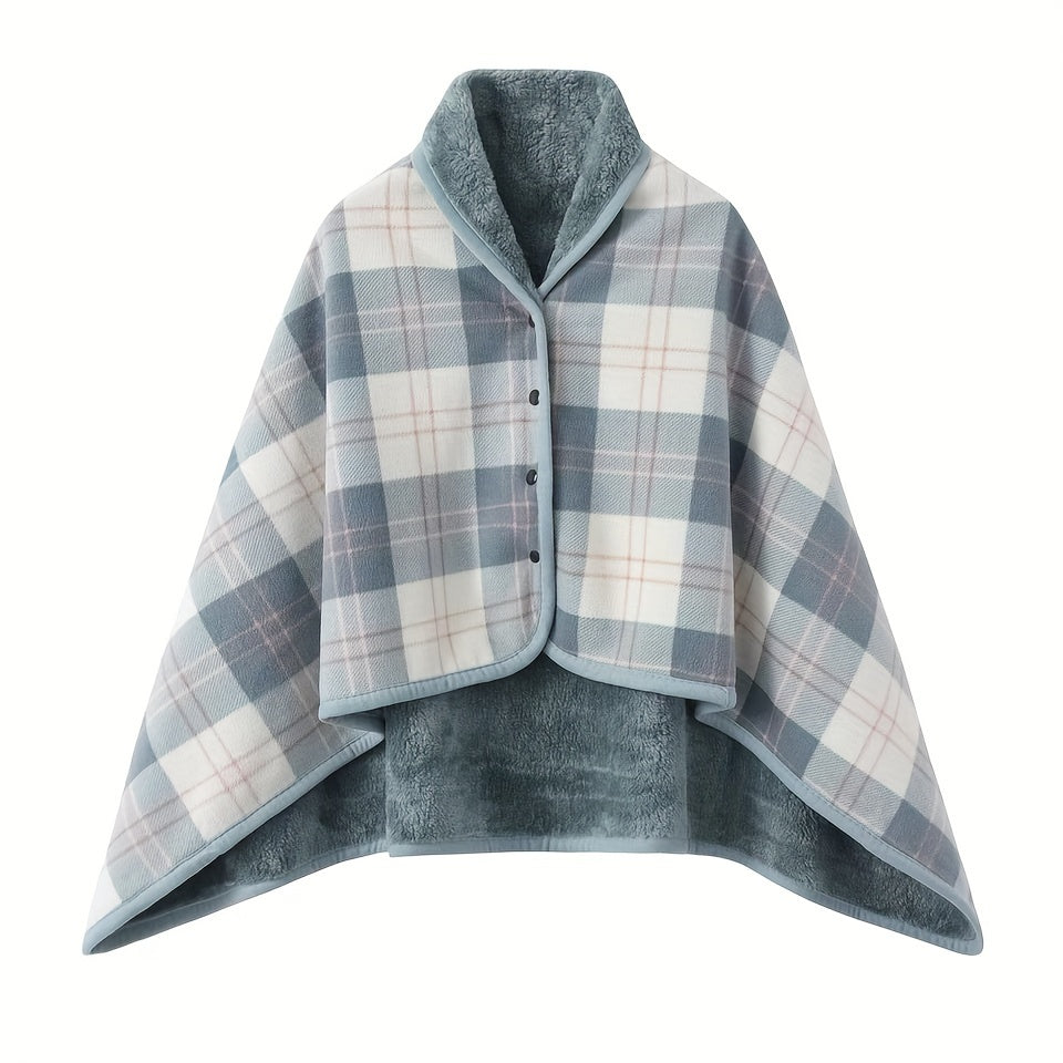 Plaid polaire portable polyvalent. Idéal pour la maison, bureau, camping, voyage, un vrai cocon.