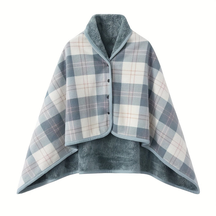 Plaid polaire portable polyvalent. Idéal pour la maison, bureau, camping, voyage, un vrai cocon.