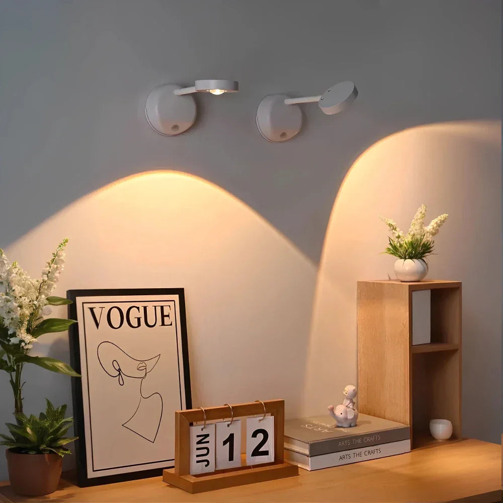 Éclairage intérieur LED avec détecteur. Crée une ambiance lumineuse, applique murale intelligente et sans fil.