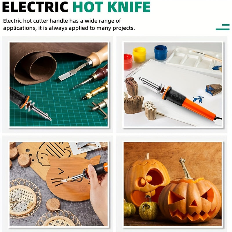L'outil électrique indispensable pour la sculpture de citrouilles d'Halloween, transformant votre déco en chef-d'œuvre.