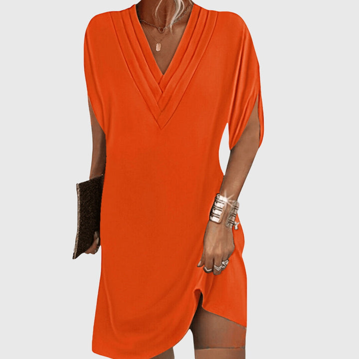 Robe de soirée fluide, élégante et confortable pour femme, avec effet amincissant. Idéale pour un look sophistiqué.