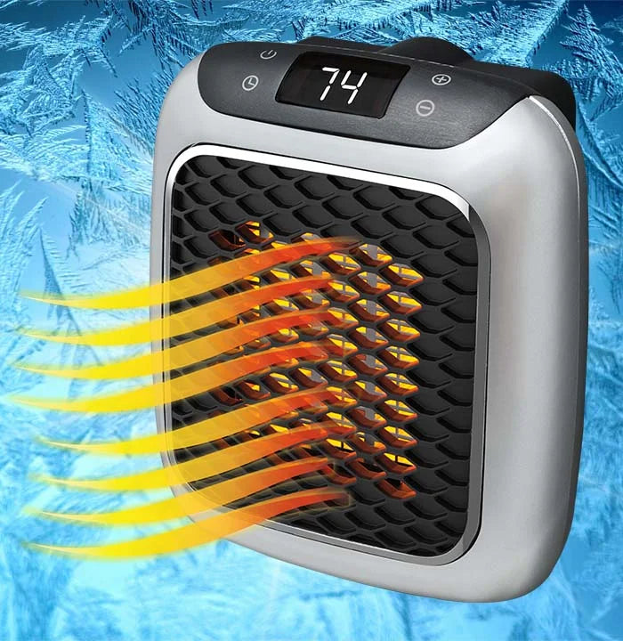 Radiateur électrique d'appoint LuxuraHeat, chaleur confortable pour l'hiver, petit, sûr et économique.