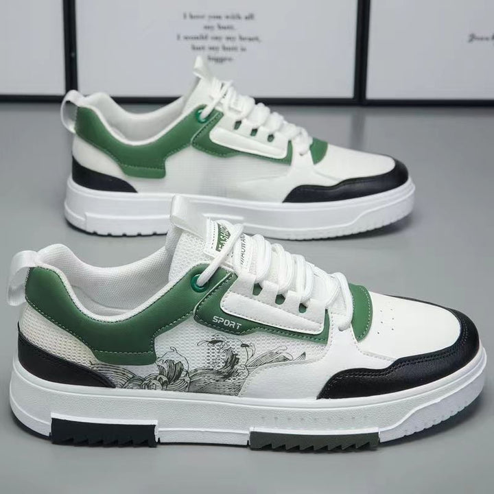 Baskets sportives homme légères et respirantes, parfaites pour la marche et le quotidien. Design moderne et confortable.