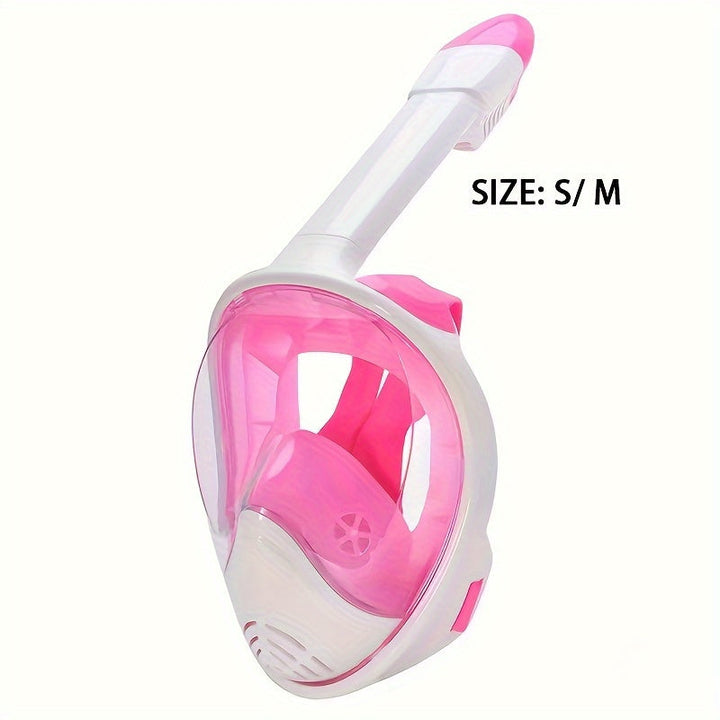 Masque de snorkeling complet unisexe. Vision 180°, support caméra pour souvenirs aquatiques.