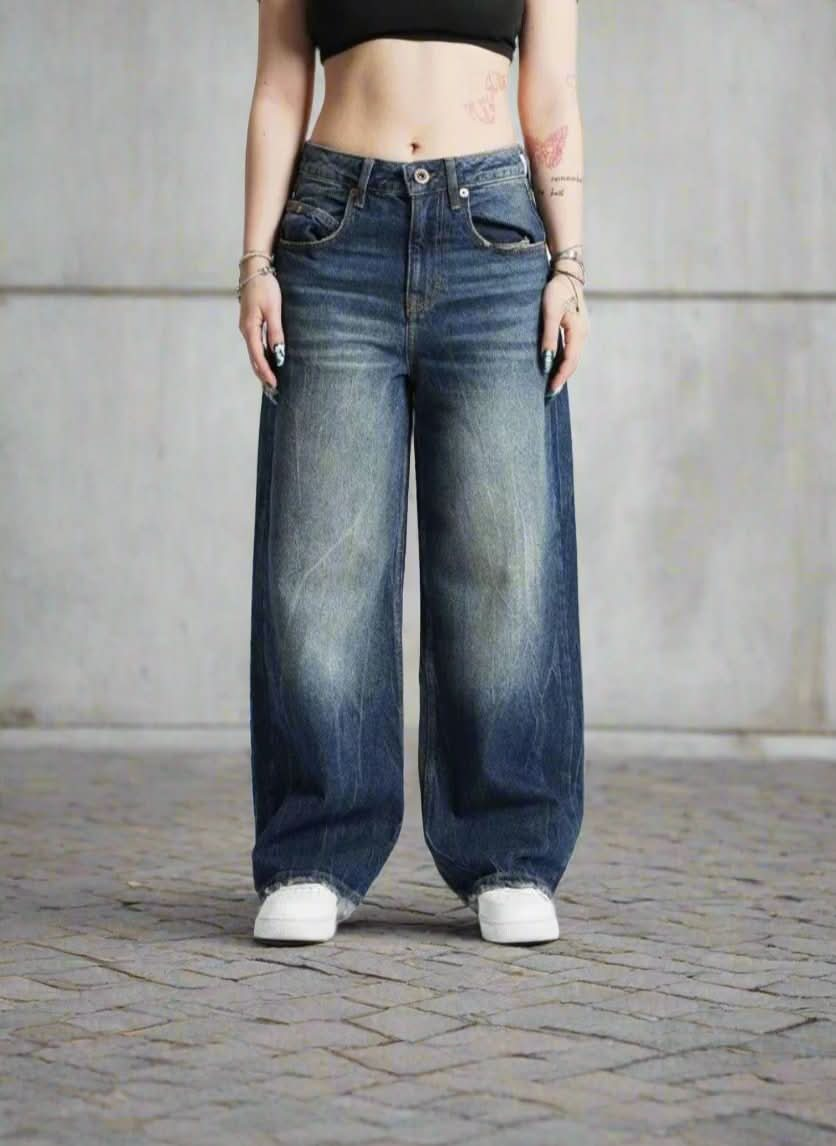 Unisex Vida Jeans - Avslappnad Passform