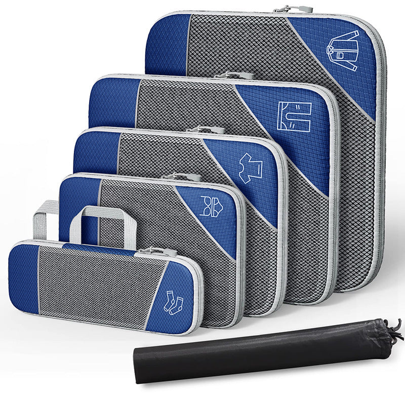 Accessoires de voyage PackPro durables, organisateurs compressibles pour rangement optimal et léger.