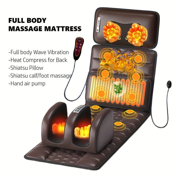 Expérience de massage immersive sur ce matelas complet, pour détente à domicile et bien-être total.