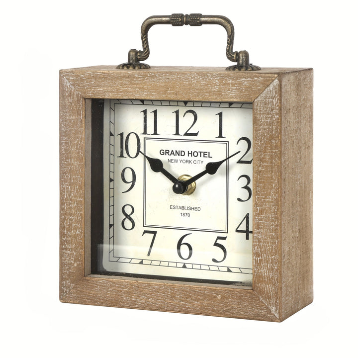 Horloge murale en bois naturel, style rustique et intemporel, apporte chaleur et élégance à votre salon.
