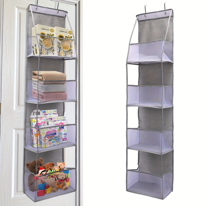 Solution d'organisation de porte, 4 compartiments filet pour ranger les accessoires de chambre.