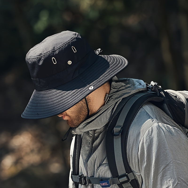 Chapeau d'été unisexe à large bord pour une protection maximale contre les rayons UV lors de vos sorties.
