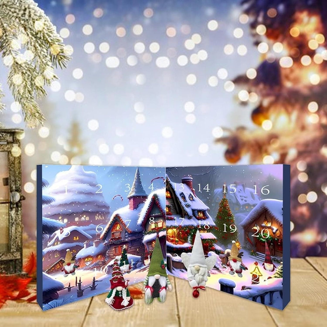 Calendrier de l'Avent thématique elfes, une décoration de Noël unique et interactive pour enfants.