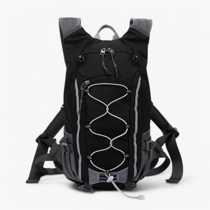 Sac à dos étanche 20L avec multiples compartiments pour une organisation sécurisée. Idéal pour sport et voyage.